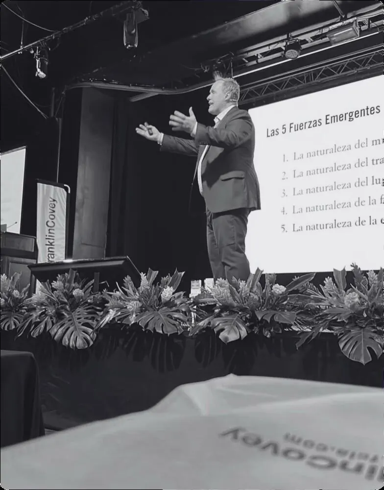 Conferencia FranklinCovey en escenario